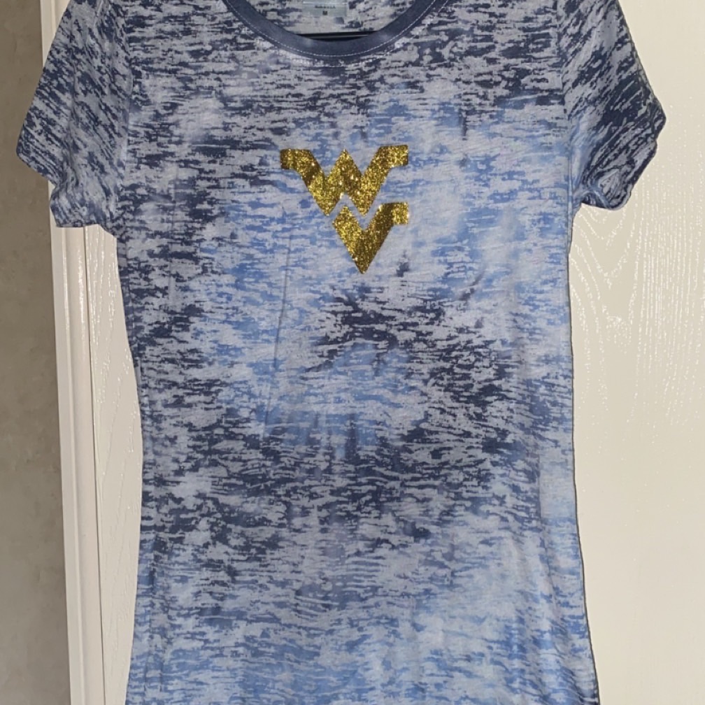 Blue And Gold Graphic T-Shirt Wv -